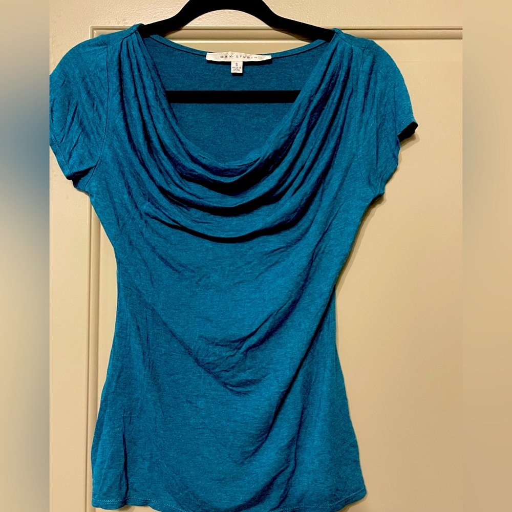 Max Studio - Blue crew neck